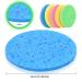 10 Natural Cellulose Face Washing Sponges | Oval Facial Cleaning Sponges for Spa & Makeup Removal | 5 Colors - International Shipping - Buy Online on GoSupps.com