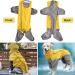 Waterproof Dog Raincoat with Hood - Lightweight Yellow Rain Jacket for Medium & Large Dogs | Perfect for Playgrounds & Vacations - Buy Online on GoSupps.com