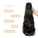 50cm Dark Brown Curly Claw Clip Ponytail Extensions | Wavy Hair Braid | Synthetic Hair for Women - Buy Online on GoSupps.com