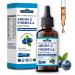 AREDS 2 + Formula Liquid Drops for Macular Health 22-in-1 Eye Vitamin & Mineral Supplement w. Lutein and Zeaxanthin Copper Zinc Vitamin C E | Support Vision Immune & Vitality | Vegan Non-GMO
