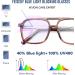 FEISEDY Aviator Blue Light Blocking Glasses - Oversized Square Fake Nerd Clear Computer Glasses TR Frame B0158 - Transparent Coffee 53mm - Buy Online on GoSupps.com