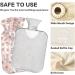 Shop 2L Rose Pattern Hot Water Bottle with Cover - Pain Relief & Hand Feet Warmer for Winter | International Shipping - Buy Online on GoSupps.com