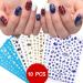 Christmas Nail Art Stickers Decals - 1400+pcs Self Adhesive - Snowflake, Elk, Stockings, Snowman, Bell - Merry Christmas Decorations - 5 Colors - Buy Online on GoSupps.com