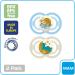 MAM Perfect Night Baby Pacifier | Glows in the Dark | Patented Nipple | 2 Pack for 16+ Months | Ideal for Boys - Buy Online on GoSupps.com
