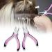 Miaija 2Pieces Hair Extension Pliers Pink Stainless Steel Nano Beads Links Hair Plier Professional Nano Hair Extension Tools for Micro Nano Rings Removal Extending Hair Wearing - Buy Online on GoSupps.com