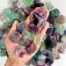 Natural Crystal Rough Natural Raw Rainbow Fluorite Crystals Rough Stones Crystals Gemstones Specimens Collectible Home Decor (Size : 100g)