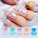 Sanwood 3D Bear Nail Art Sequin Charm - Yellow Crystal Resin Decor for DIY Jewelry Nail Manicure & Mobile Phone Crafts - Buy Online on GoSupps.com