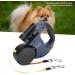 Dog Leashes Traction Rope Dual Headed Retractable for Cat Dog(Dark Gray) - Buy Online on GoSupps.com
