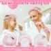 Hope&Luck Spa Headband Set for Women - 4Pcs Terry Cloth Pink Sponge Headband & Wristband for Face Washing - Buy Online on GoSupps.com