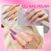 6 Colors Glitter Series Gel Nail Polish Kit-Glitter Sparkle Pink Blue Light Grey- Soak-Off UV/LED Nail Polish Gel for Home Salon DIY Nail Art 5ML - Buy Online on GoSupps.com