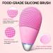 Face Cleansing Brush Mini Silicone Face Scrubber Ipx7 Waterproof Rechargeable for Deep Cleansing Exfoliating and Vibrating Massaging (Pink) - Buy Online on GoSupps.com