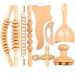 9-in-1 wooden therapy massage tool for body shape maderoterapia set for anti-cellulite lymph drainage curved wooden massage device for legs stomach