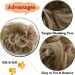 Messy Updo Scrunchie Hair Bun Extension Coffee Brown & Blonde Ponytail - Buy Online on GoSupps.com