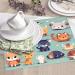 Composite Sponge Microfiber Drying Mat - Cute Animals Design | 18x24 Inch, Foldable & Hangable for Kitchen Draining Rack - Absorbent for Baby Bottles, Coffee Pads - Buy Online on GoSupps.com
