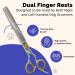 GW 8.5'' Thinning Grooming Scissor for Cats and Dogs - 50 Teeth Professional Shears with Yellow Jeweled Screw, J2 Stainless Steel, Safety Round Tip - Silver - Buy Online on GoSupps.com