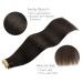 Salife Real Hair Tape Extensions - 20 Pcs 45cm Dark Brown Remy Invisible Skin Weft - Silky Straight Hair Extensions - Buy Online on GoSupps.com