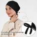2 Pack Women s Turban Hijab Cap - Classic Slouch Beanie with Tie Back - Islamic Muslim Headscarf for Chemo & Sleeping - Solid Black & Khaki - Buy Online on GoSupps.com