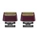 Professional 5-star Series Final Razor Replacement Foil and Cutting Beam Compatible with Selection Shaving Film 7031-100 7043-100 Super Close Razor Replacement Heads (Red) 2PC Red+Gold