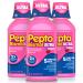 Pepto Bismol Ultra Liquid, 2X Concentrated Formula, Upset Stomach Relief, Bismuth Subsalicylate, Multi-Symptom Gas, Nausea, Heartburn, Indigestion, Diarrhea Relief, Cherry, 12 OZ Liquid (3 Pack) 12 Fl Oz (Pack of 3)