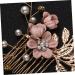 Didiseaon Flower Hair Accessories Rhinestone Headpiece Bridal Headpiece Rhinestone Hair Comb Jeweled Hair Combs Pearl Hair Comb Wedding Gold Hair Comb Clip Tiara Crystal Set Pink Bride - Buy Online on GoSupps.com