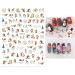 Christmas Nail Stickers 10 Sheets Self-Adhesive Nail Decal for Kids Cartoon Nail Art Decoration Design Supplies - Buy Online on GoSupps.com