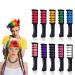 Lot de 10 peignes de coloration jetables pour enfants 10 couleurs craies lavables couleur naturelle pour enfants convient pour le maquillage des enfants et des adultes peignes