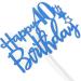 Tenhaisi Glittery Navy Blue Happy 40th Birthday Cake Topper Cake Topper for 40th Birthday Fabulous 40th Birthday Party Sign - Buy Online on GoSupps.com