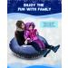 QPAU 50 Inch Inflatable Snow Tube for Kids and Adults - Heavy Duty Sled with 0.7mm Thickness - Buy Online on GoSupps.com