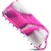 YEALIFE Silicone Body Scrubber 2 in 1 Body & Hair Brush for Shower - Purple & Green - Buy Online on GoSupps.com