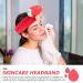 FRCOLOR Watermelon Headband Cute Make Up Plush Soft Stretch Fuzzy 7.47X5.50in Red Coral Fleece Plush Makeup Spa Hairband for Women Girls - Buy Online on GoSupps.com