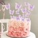 66 Pack Purple Gold Butterfly Cupcake Toppers for Wedding & Birthday Party Decor - Buy Online on GoSupps.com