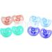 Bee Bee 10 Pacifiers Multiple Colors 0-6 Months Soft Silicone Orthodontic Shaped - Newborn Soothie Pacifier to Promote Natural Sucking for Baby Boys and Girls |BPA-Free  Set of 10 0 - 6 Month Multicolor
