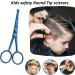 Kids Safety Hairdressing Scissors with Round Tips and Curved Blades - Professional Salon Barber Scissors for Baby Haircuts (Blue 4.5 inch) - Buy Online on GoSupps.com
