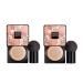 Mushroom head air pillow CC cream beauty cream exo too mushroom air pillow cc cream foundation cover concealer make-up moisturizing brightening pigment liquid fination women (2PCs D)