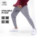 LEG3ND Mens Performance Joggers 2 Pack - Black/Grey Heather Medium | Stretch Workout & Yoga Pants for Men - Buy Online on GoSupps.com