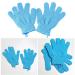 FRCOLOR Exfoliating Bath Shower Gloves - Soft Nylon Body Scrubber for Men Women & Kids (Blue) | Best Body Exfoliation Accessories - Buy Online on GoSupps.com