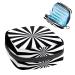 GIAPB Period Bag Sanitary Napkin Storage Bag Period Pouch Travel Makeup Bag Black and White Stripe Color1714