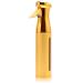 Salon Style Hair Spray Misting Bottle, Fine Mist Continuous Spray Bottle | 10 Oz Shiny Aerosol Free Water Mister for hairstyling, Cleaning Solutions Dispensing - Gold