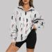Buy Creoqiji Women's Elegant Sweater - Fashionable Printed Long-Sleeve Zipper Collar Bathrobe in Black - Casual & Trendy Women's Apparel - Buy Online on GoSupps.com