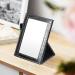 Portable Folding Makeup Mirror w/ Adjustable Stand for Travel/Desk - EIGSHOW (8X5.9 Inch) - Buy Online on GoSupps.com