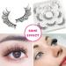 Buy Russian Strip Lashes - 3D Handmade C/D Curl Wispy Fluffy Black Eyelashes (CA030) - Fast International Shipping - Buy Online on GoSupps.com