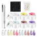 Vernis Gel - Kit De Gels Artistiques Pour D grad Naturel - Colle Solide Sculpt e Naturelle pour Voyage Maison Salon D butants Manucure