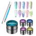 Nail Sculpting Gel - Solid Builder Gel 5g x 5 Colors | 3D Nail Gel with Non-Stick Easy to Sculpt Quick Drying Non-Stick Manicure Set with Sculpting Pen