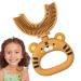 Sirseon U-shaped toothbrush for children silicone-u-shaped toothbrush |U-shaped cartoon-tiger-design toothbrush-soft silicone brush head for 360-degree tooth cleaning manual toothbrush for the yellow 1 piece (1 Pack)