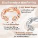 Cigmag 2PCs Magnetic Lymph Drainage for Women - 99% Pure Copper Adjustable Finger Rings in Silver & Rose Gold with Gift Box - Buy Online on GoSupps.com