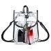Heavy Duty Clear Backpack Stadium Security Approved Mini Gym Drawstring Bag Black