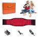 Naviocean Red Infrared Light Therapy Belt for Body Pain, Near-Infrared LED Light Wrap Device with Timer Flexible Wearable Pad with 660NM 850NM for Back Shoulder Knee Joints Pain Relief