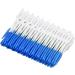 160pcs Blue Interdental Cleaning Brushes - Soft Disposable Dental Floss & Toothpicks for Adults & Kids | Oral Care Essentials - Buy Online on GoSupps.com