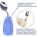 Weighted Adaptive Spoon for Hand Tremors - Purple Right Hand | EZ Assistive Independent Eating Utensil - Buy Online on GoSupps.com
