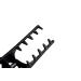 Ponik's Black Plastic Locking Hair Clips - 12 Pack (8 cm) for Hairdressers | Essential Hairdressing Accessories - Buy Online on GoSupps.com
